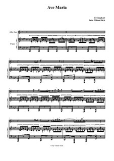 Two instruments version (with piano): Для саксофона альта и фортепиано by Франц Шуберт
