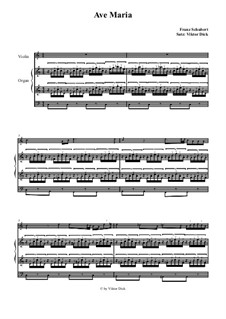 Two instruments version (with organ): Для скрипки и органа by Франц Шуберт