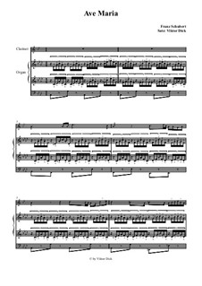 Two instruments version (with organ): Для кларнета и органа by Франц Шуберт