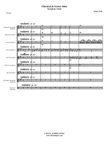 Classical and Scores Suite: For saxophone choir, AMSM66 by Doug Clyde