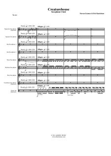 Creaturehouse: Saxophone Choir, AMSM67 by Steven Grames, Eric Kartchner