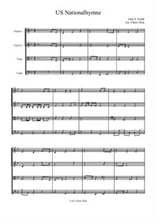 Instrumental version (quartet instruments): Для струнного квартета by Джон Стаффорд Смит