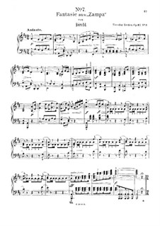 Six Fantaisies Brilliantes Sur Des Motifs Favoris De L'Opera, Op.67: No.3 Fantasia on Theme from 'Zampa' by Hérold by Теодор Остен