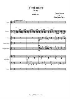 Vieni amico: For children's choir and swing ensemble by Santino Cara