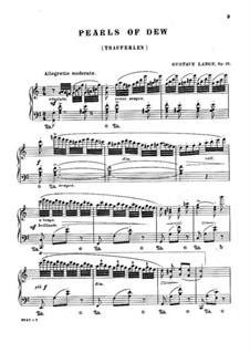 Thauperlen (Pearls of Dew), Op.77: Для одного исполнителя by Густав Ланге