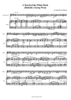 No.3 David of the White Rock: Для кларнета и фортепиано by folklore, Дэвид Соломонс