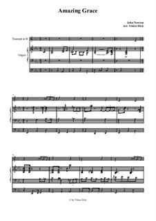 Для двух инструментов: Для трубы in B и органа by folklore