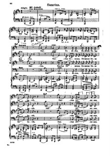 Missa Solemnis, Op.123: Sanctus, piano score with vocal parts by Людвиг ван Бетховен