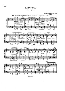 Струнный квартет No.13 си-бемоль мажор, Op.130: Каватина. Переложение для фортепиано by Людвиг ван Бетховен
