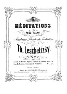 Шесть размышлений, Op.19: Для одного исполнителя by Теодор Лешетицкий