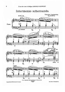Три пьесы, Op.48: No.2 Intermezzo scherzando by Теодор Лешетицкий
