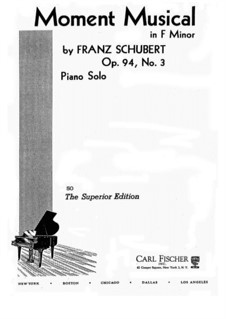 Шесть музыкальных моментов, D.780 Op.94: Музыкальный момент No.6 by Франц Шуберт