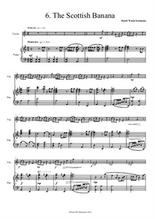 No.6 The Scottish banana: Для скрипки и фортепиано by Дэвид Соломонс