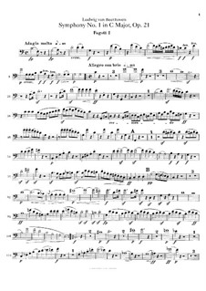 Вся симфония: Партии первого и второго фаготов by Людвиг ван Бетховен