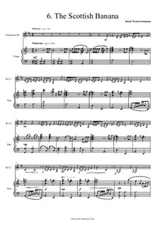 No.6 The Scottish banana: Для кларнета и фортепиано by Дэвид Соломонс