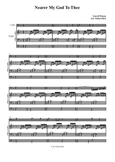 Ближе, Господь, к Тебе: Для виолончели и органа by Lowell Mason