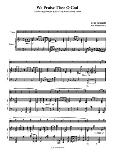 Да будет Отцу всеблагому хвала: Для альта и фортепиано by Ernst Heinrich Gebhardt