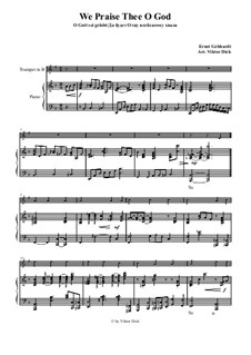 Да будет Отцу всеблагому хвала: Для трубы in B и фортепиано by Ernst Heinrich Gebhardt