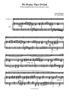Да будет Отцу всеблагому хвала: Для трубы in C и фортепиано by Ernst Heinrich Gebhardt