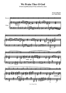 Да будет Отцу всеблагому хвала: Для фагота и фортепиано by Ernst Heinrich Gebhardt