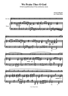 Да будет Отцу всеблагому хвала: Для саксофона альта и фортепиано by Ernst Heinrich Gebhardt