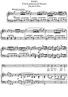 Жан Парижский: C'est la princesse de Navarre by Адриен Буальдье