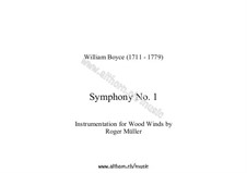 Symphony No.1: For woodwind orchestra by Уильям Бойс
