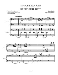 Maple Leaf Rag: Для фортепиано в 4 руки by Скотт Джоплин