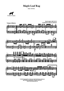Maple Leaf Rag: For piano (easy version) by Скотт Джоплин