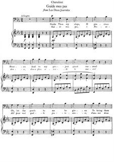 Два дня: Guide mes pas, for Voice and Piano by Луиджи Керубини