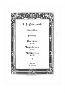 Miscellanea, Op.16: No.7 Minuet in A Major by Игнацы Ян Падеревский