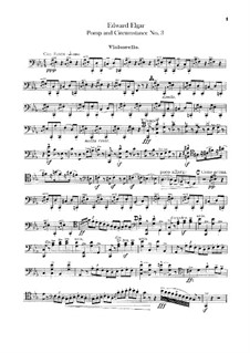 Марш No.3: Партия виолончелей by Эдуард Элгар