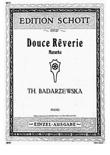 Douce Reverie: Для одного исполнителя by Тэкля Бондажевска-Барановска