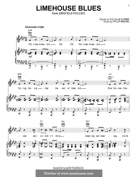 Limehouse Blues: Для голоса и фортепиано (или гитары) by Philip Braham