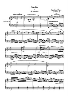 Studies for Piano, CS005: No.2 in D major by Santino Cara