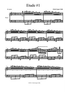 Etude No.1 for piano: Etude No.1 for piano by OLC Barcelona Sheet Music