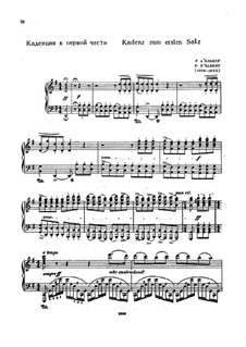 Two Cadenzas to Beethoven's Piano Concerto No.4 Op.58: Two Cadenzas to Beethoven's Piano Concerto No.4 Op.58 by Эжен д'Альбер