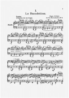 Suite No.18: No.1 Le Bandoline, transcription for piano by Франсуа Куперен