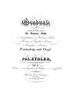 Omnes de Saba venient, HV 40: Партии by Йозеф Эйблер