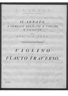 Six Harpsichord Trio, Op.2: Violin or flute parts by Карл Фридрих Абель