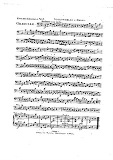 Omnes de Saba venient, HV 40: Партия виолончели и контрабасов by Йозеф Эйблер