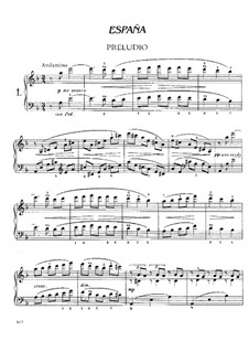 No.1 Прелюдия: Для фортепиано by Исаак Альбенис