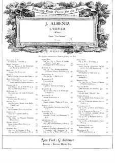 The Seasons, Op.201: No.4 L'Hiver by Исаак Альбенис