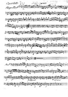 Фортепианный квартет до мажор: Партия виолончели by Иоганн Георг Альбрехтсбергер