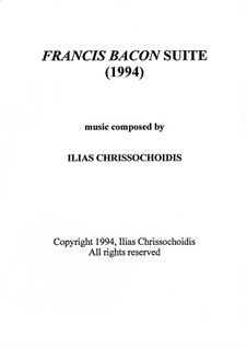 Francis Bacon Suite: Francis Bacon Suite by Ilias Chrissochoidis