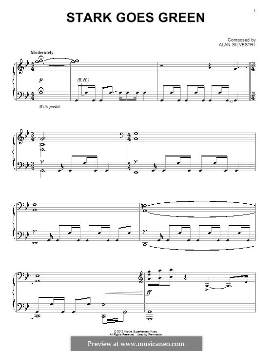 Stark Goes Green: Для фортепиано by Alan Silvestri