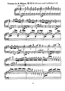 Коллекция I, Wq 55: Соната No.4 ля мажор by Карл Филипп Эммануил Бах
