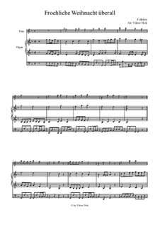 Fröhliche Weihnacht überall: Для флейты и органа by folklore