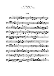 Симфония No.1 ре мажор, H 663 Wq 183:1: Партия альта by Карл Филипп Эммануил Бах