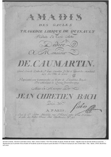 Amadis des Gaules, Overtüre - Partitur, W G39: Увертюра – партитура by Иоганн Христиан Бах